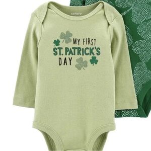 Carter's Light Green St. Patrick's Day Bodysuit
